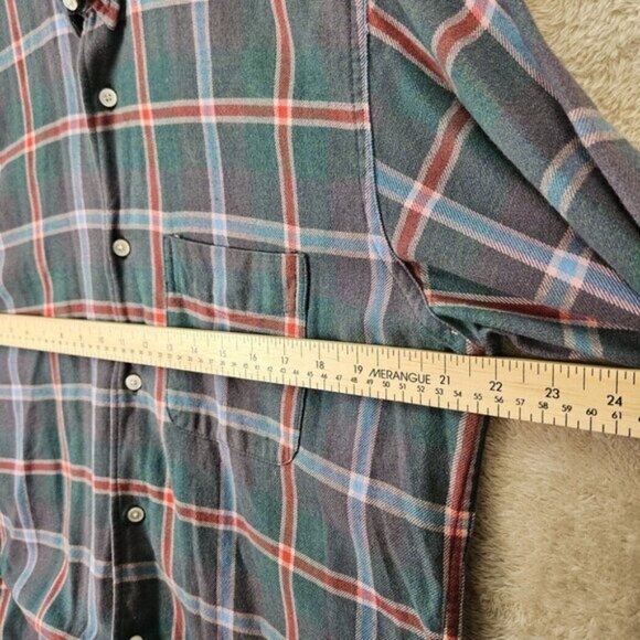 Rare Made in USA Engineered Garments Plaid Shirt Buttons Men's Size L Multicolor - Picture 3 of 10